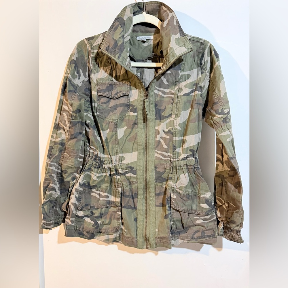 Camo Utility Zip-Front Jacket - Green Camouflage